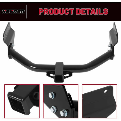 Class 3 Trailer Hitch Compatible with 2011-2023 Dodge Durango 2012-2021 Jeep Grand Cherokee 2022 Jeep Grand Cherokee WK All Trailer Tow Hitch 2 Inch Receiver, NN2173