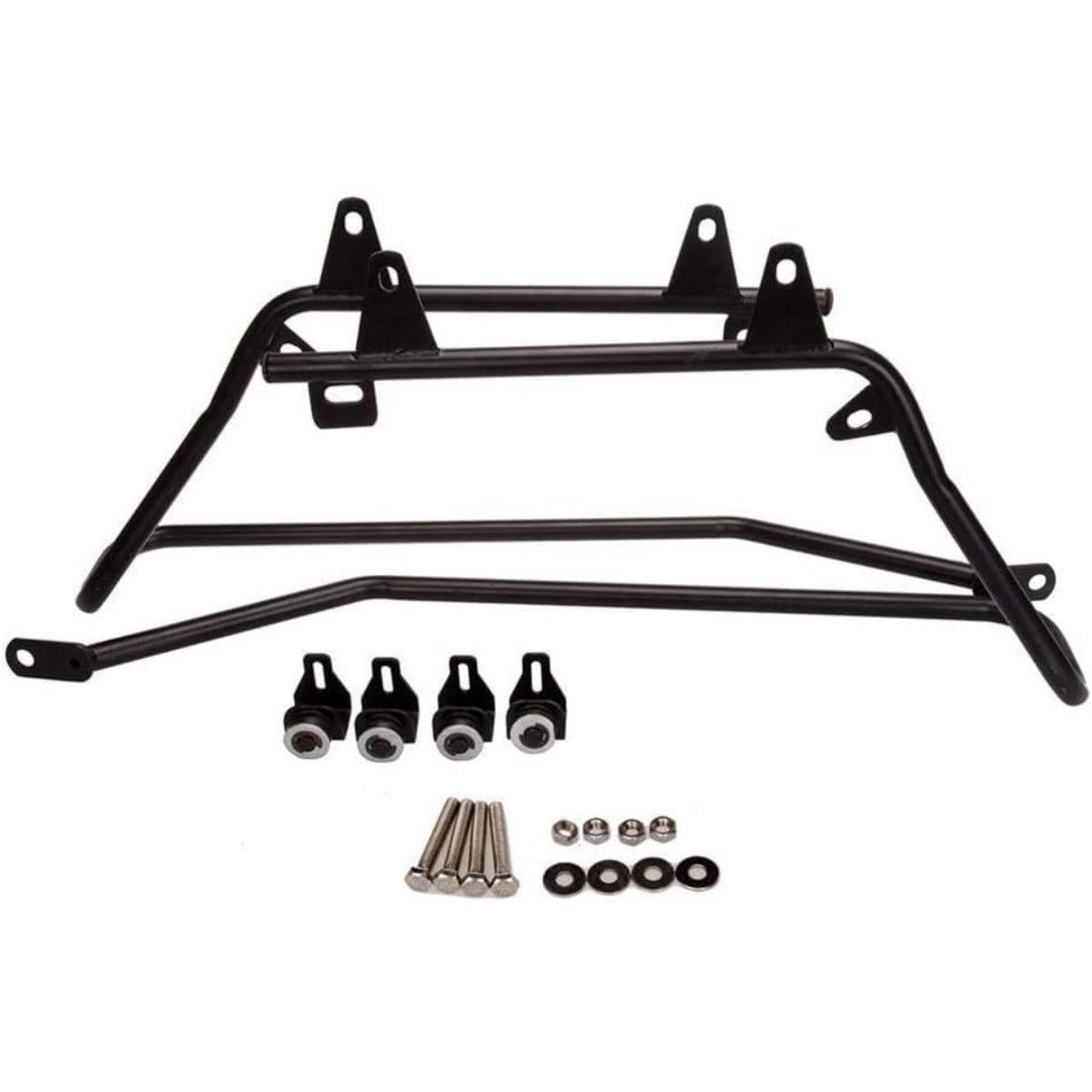 ECOTRIC Saddle Bag Conversion Brackets Support Guard Compatible with Harley Softail 1984-2017 Heritage Springer Fatboy FLSTF FLSTS Bad Boy FXSTSB EFI FLSTFI (Except for Deuce Models) Black