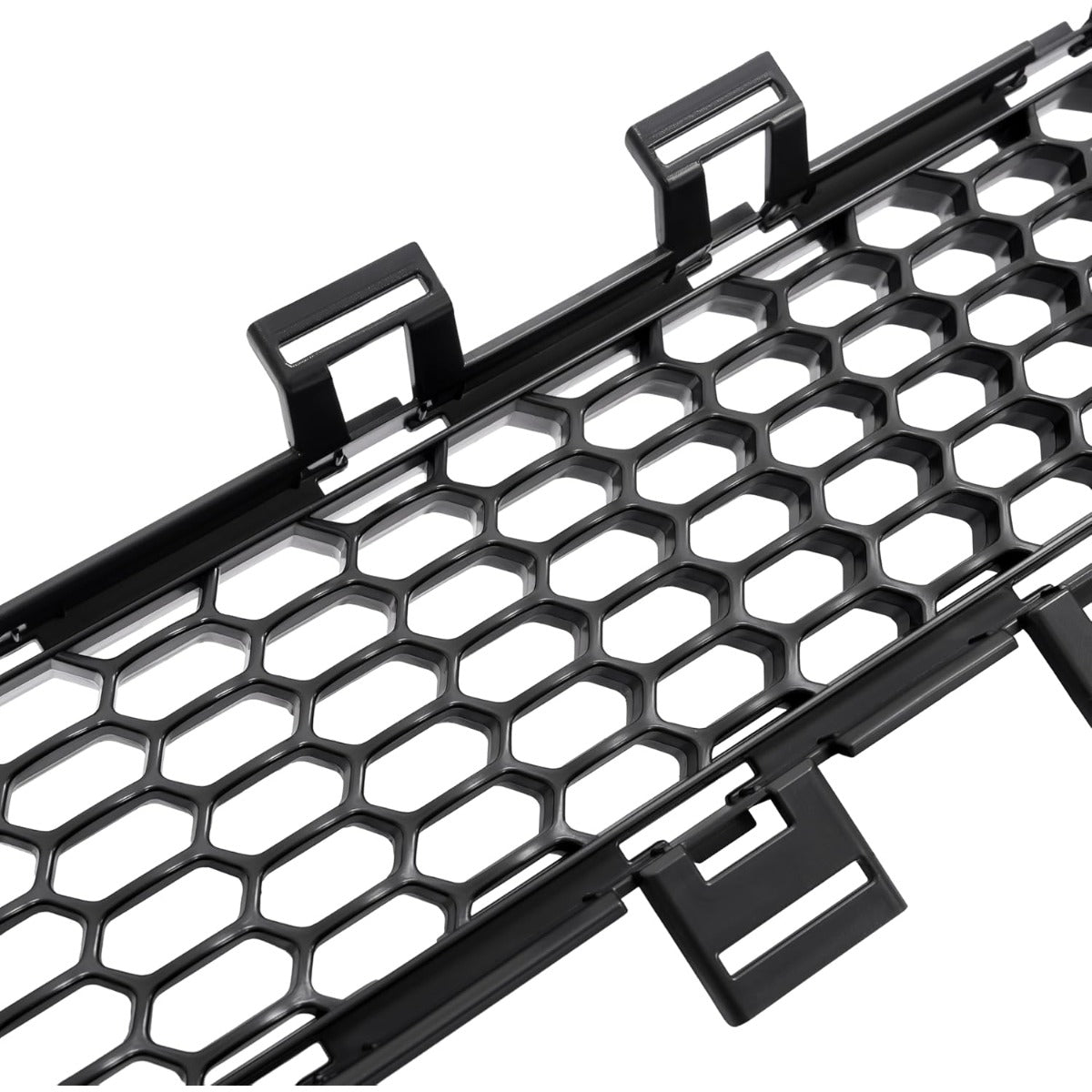 Front Bumper Trim+Lower Grille Compatible with 2014-2018 Jeep Cherokee CH1044112, 68210024AC, 68203216AA, CH1036126 Bumper Cover Molding Trim Grill Plastic(ABS) Black