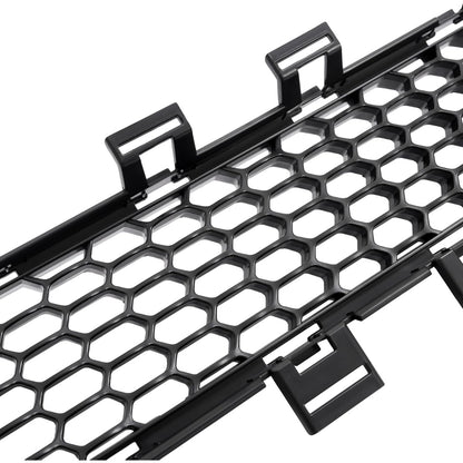 Front Bumper Trim+Lower Grille Compatible with 2014-2018 Jeep Cherokee CH1044112, 68210024AC, 68203216AA, CH1036126 Bumper Cover Molding Trim Grill Plastic(ABS) Black