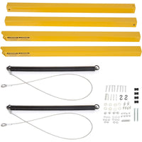 Load image into Gallery viewer, 2-Sided Assist System Tailgate Utility Trailer Gate&amp;Ramp w/ 12 to 24 Inch Height Side Rail 4 to 6 Feet Height Ramp Trailer Tailgate Ramp Lift Assist System Maximum 400 Lbs Load Capacity
