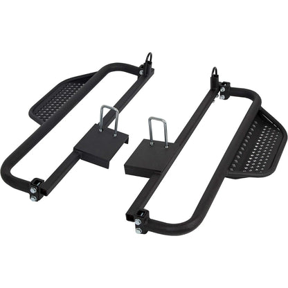 Kojem Running Boards W/Brackets Compatible with 2004-2008 Electric Club Car DS Golf Carts Only with 4 x 12-Volt Batteries Nerf Bars Black Steel Side Step