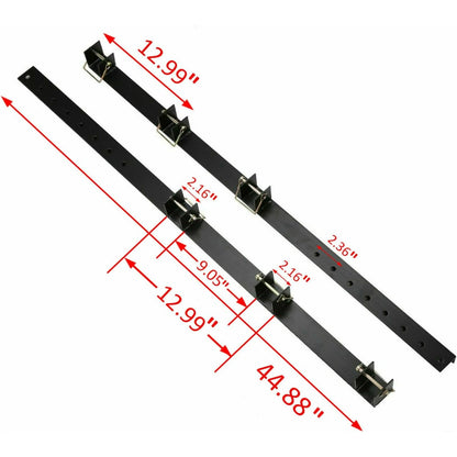 Heavy Duty 3-Place Edgers Gas Weeder Trimmer Rack holders for Open Landscape Trailer Truck LYA-040