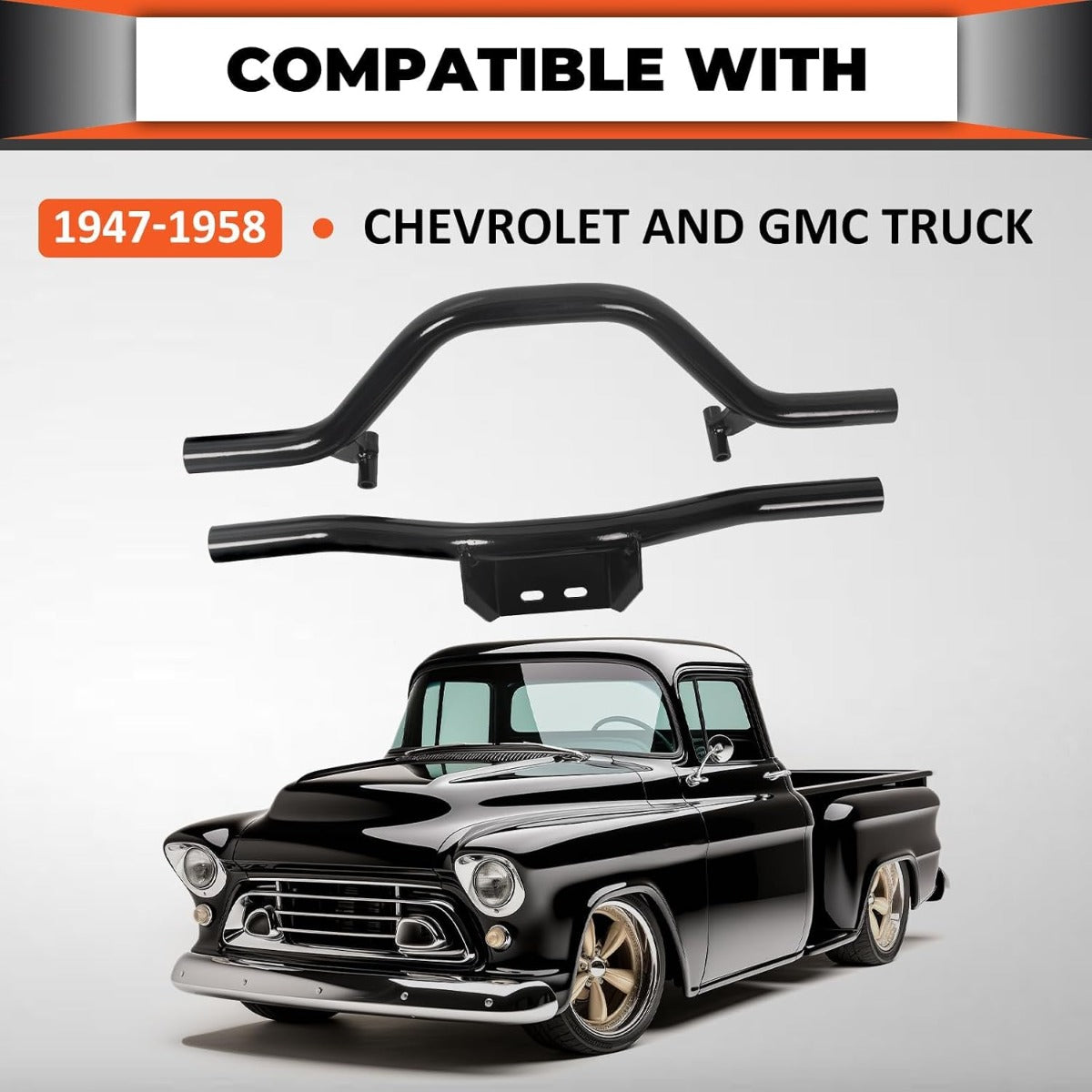 ECOTRIC Engine Crossmember & Transmission Crossmember Kit Compatible with 1947-1959 Chevy & GMC Truck