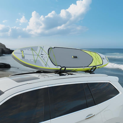 Kayak Roof Rack J-Bar Rack HD Universal Kayak Carrier Holder Canoe Boat Surf Ski Board Roof Top Mounted on Crossbar for Car SUV Truck Set of 4 LYA-011-P