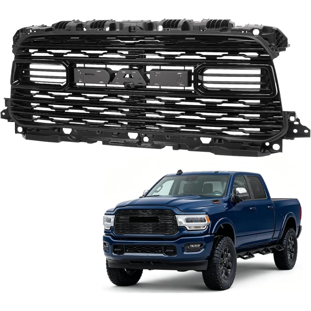 Grill Compatible with 2020-2024 Ram 2500/3500 4500 Front Grille