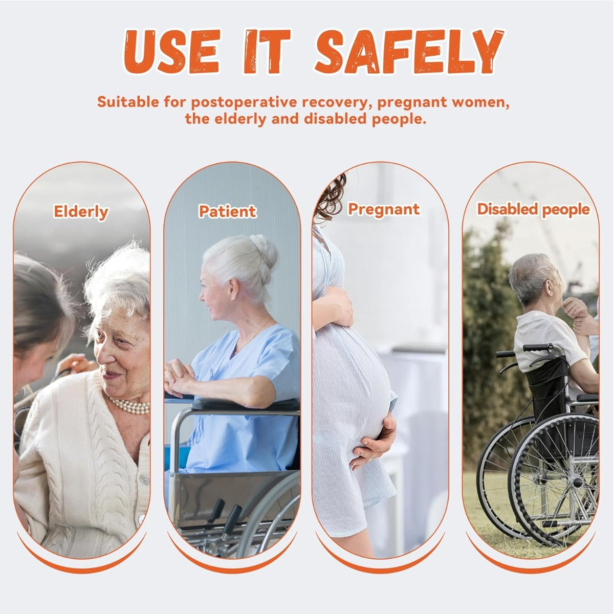 KUAFU 24x30 Inch Toilet Grab Bar Handicap Rail Support for Elderly Disabled