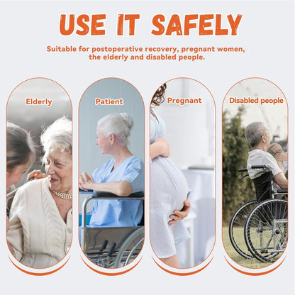 KUAFU 24x30 Inch Toilet Grab Bar Handicap Rail Support for Elderly Disabled