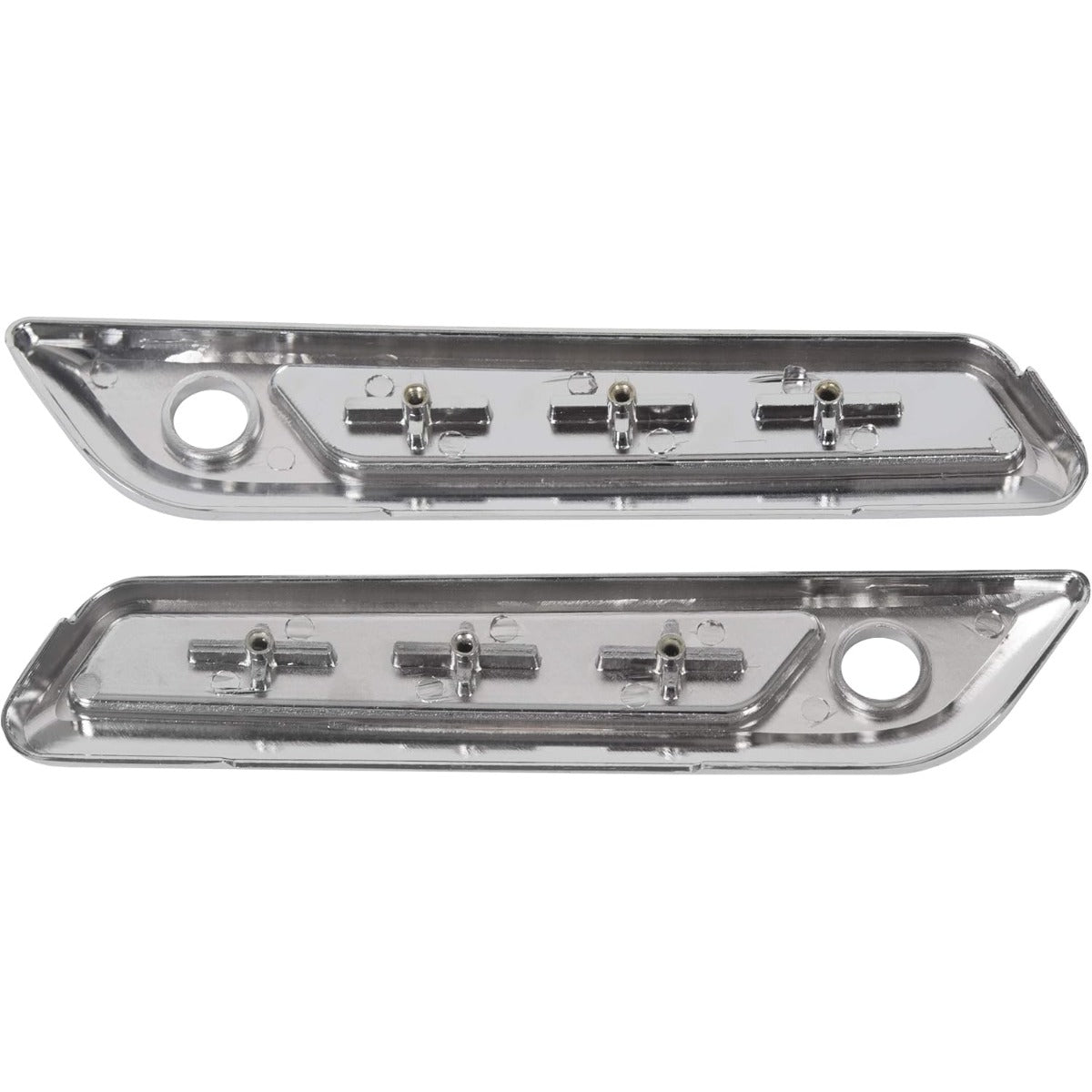 ECOTRIC Hard Saddlebag Hardware Latch Kit Compatible with 2014-2024 Harley Touring Road King Street Glide Electra Glide Ultra-Classic FLT FLHT Chrome Latch Covers Lever Reflectors Locks Lids