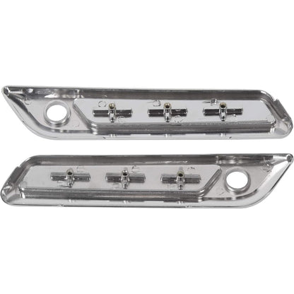 ECOTRIC Hard Saddlebag Hardware Latch Kit Compatible with 2014-2024 Harley Touring Road King Street Glide Electra Glide Ultra-Classic FLT FLHT Chrome Latch Covers Lever Reflectors Locks Lids