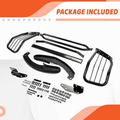 Kojem Brush Guard Compatible with 2003-2017 Ford Expedition Steel Front Bumper Grill Grille Guard Protection Protector Black Power Coated