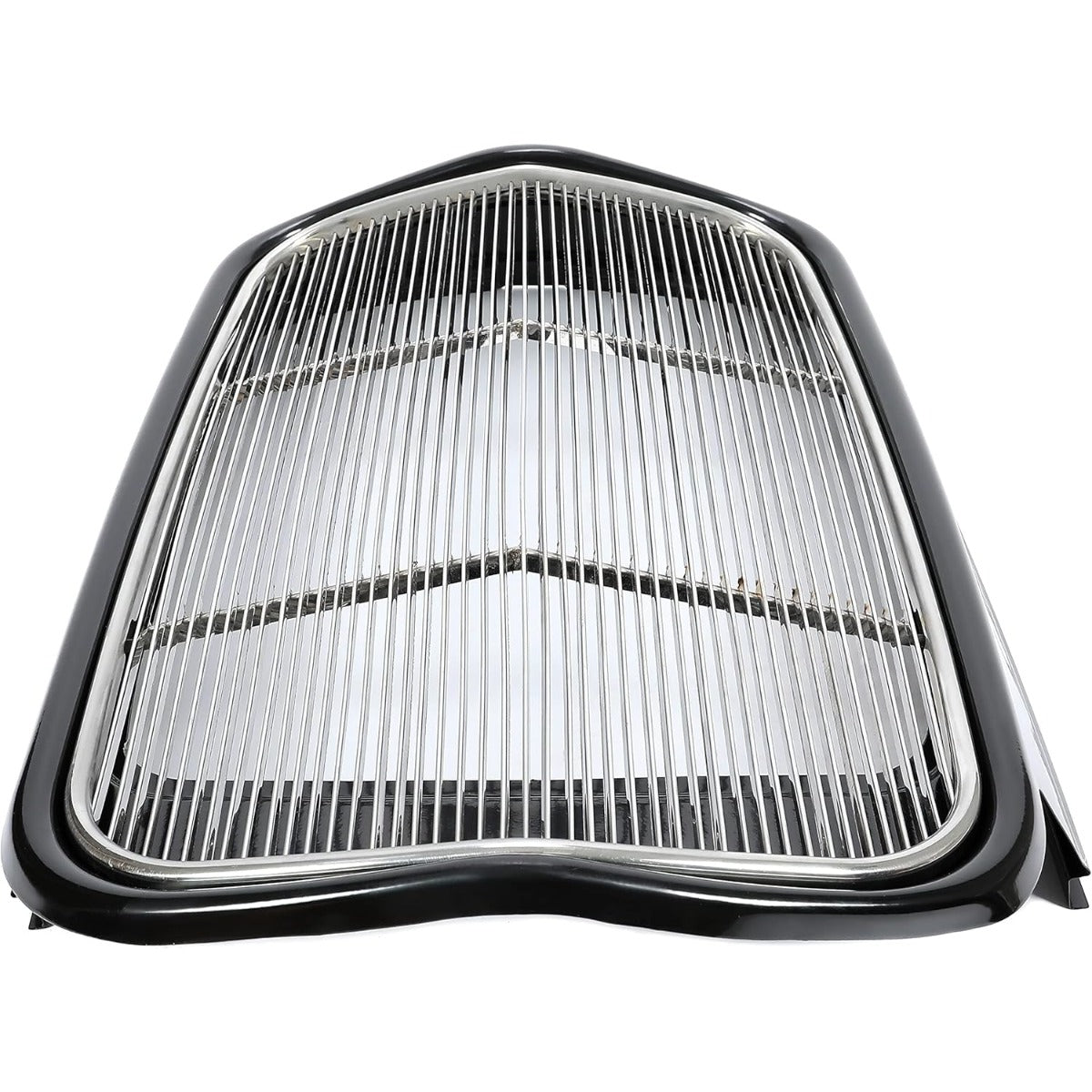 Front Grille Shell + Insert Compatible with Ford 1932 Models Model B/BB / 18 Polished Stainless Steel (Without Crank Hole) LYAM-414S-1
