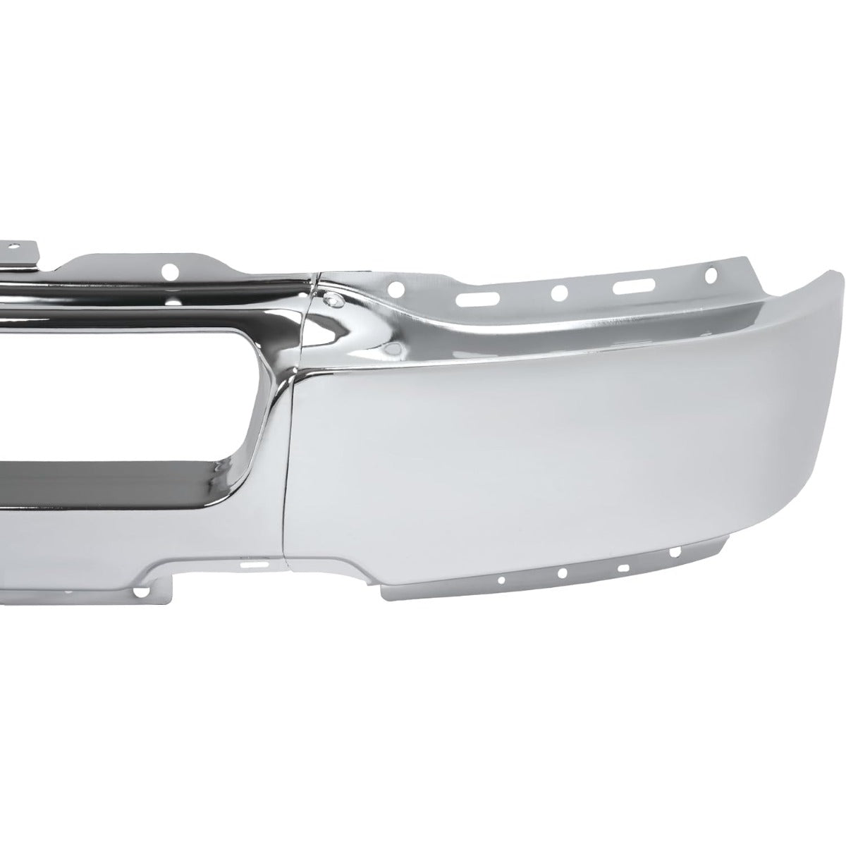 ALMULOO Front Bumper Face Bar Compatible with 2004 2005 Ford F-150 W/O Fog Light Holes Replace For 4L3Z17757AA FO1002388 Modular Design-3Pcs Steel Chrome Silvery