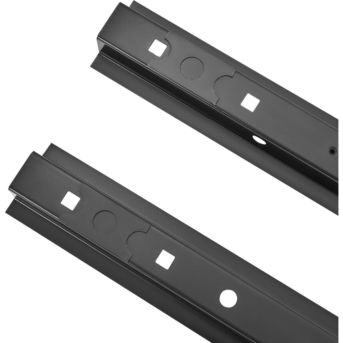 Truck Bed Crossmember Repair Kit Compatible with 2001-2006 Chevrolet Silverado 2500 HD Floor Support Rails Electrophoresis Steel Black