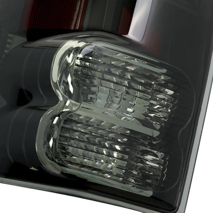 HECASA Tail Lights Compatible with 2007-2013 Toyota Tundra Pickup Truck LED Rear Brake Tail Lamps Assembly Driver and Passenger Side (Smoke Lens Black Housing)