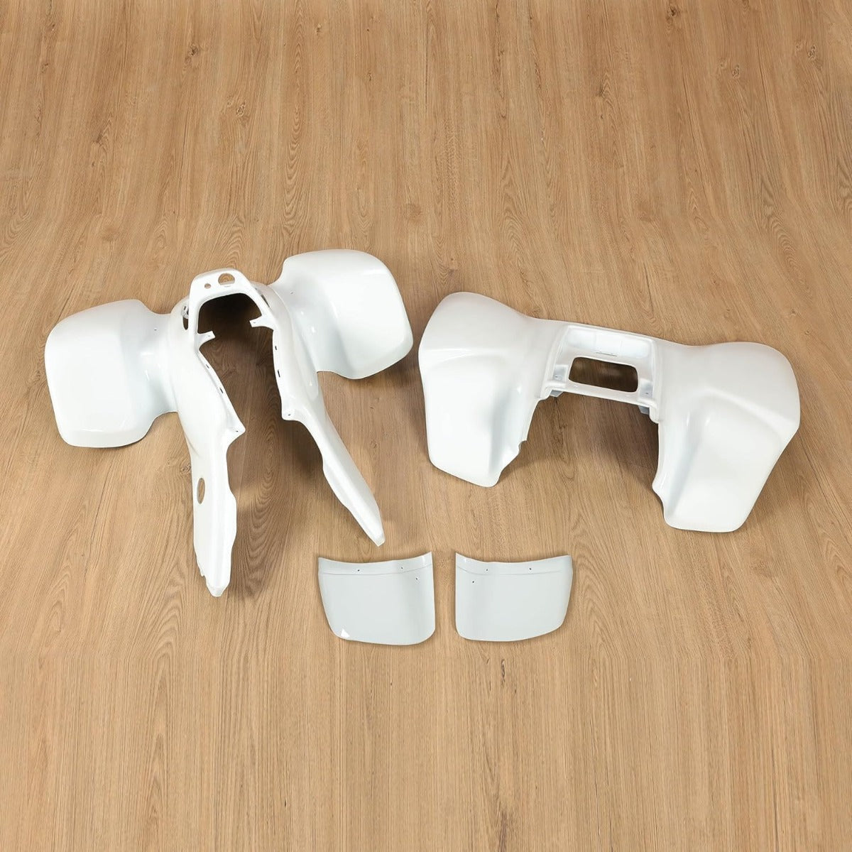 KUAFU Front & Rear Fender Compatible with 1999-2004 Honda TRX 400EX | Plastic Kit Mudguard Mud Guard Flaps Fender Flares White