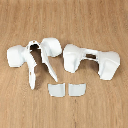 KUAFU Front & Rear Fender Compatible with 1999-2004 Honda TRX 400EX | Plastic Kit Mudguard Mud Guard Flaps Fender Flares White