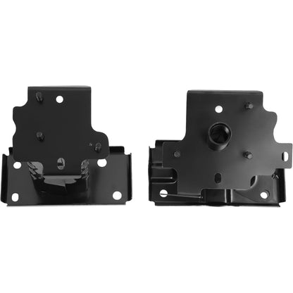ALMULOO Pair Front Bumper Brackets Compatible with 2014-2019 Nissan Rogue Steel Electrophoresis Primed Black Bumper Reinforcement Mounting for NI1067146 NI1066146 Driver&Passenger Side