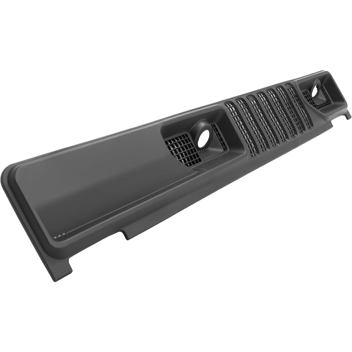 HECASA Front Windshield Wiper Cowl Panel Cover Compatible with 2018-2024 Jeep Wrangler 2020-2024 Jeep Gladiator Replacement for 68307260AC Window Wiper Cowl Panel Cover Vent Grille Plastic Black