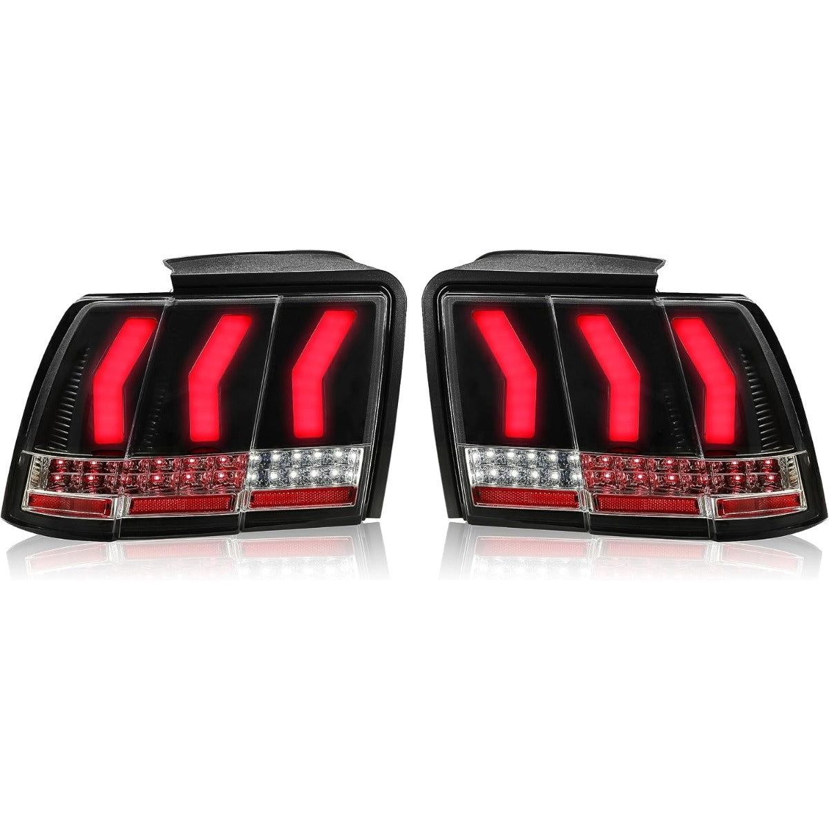 HECASA LED Tail Lights Compatible with 1999-2004 Ford Mustang