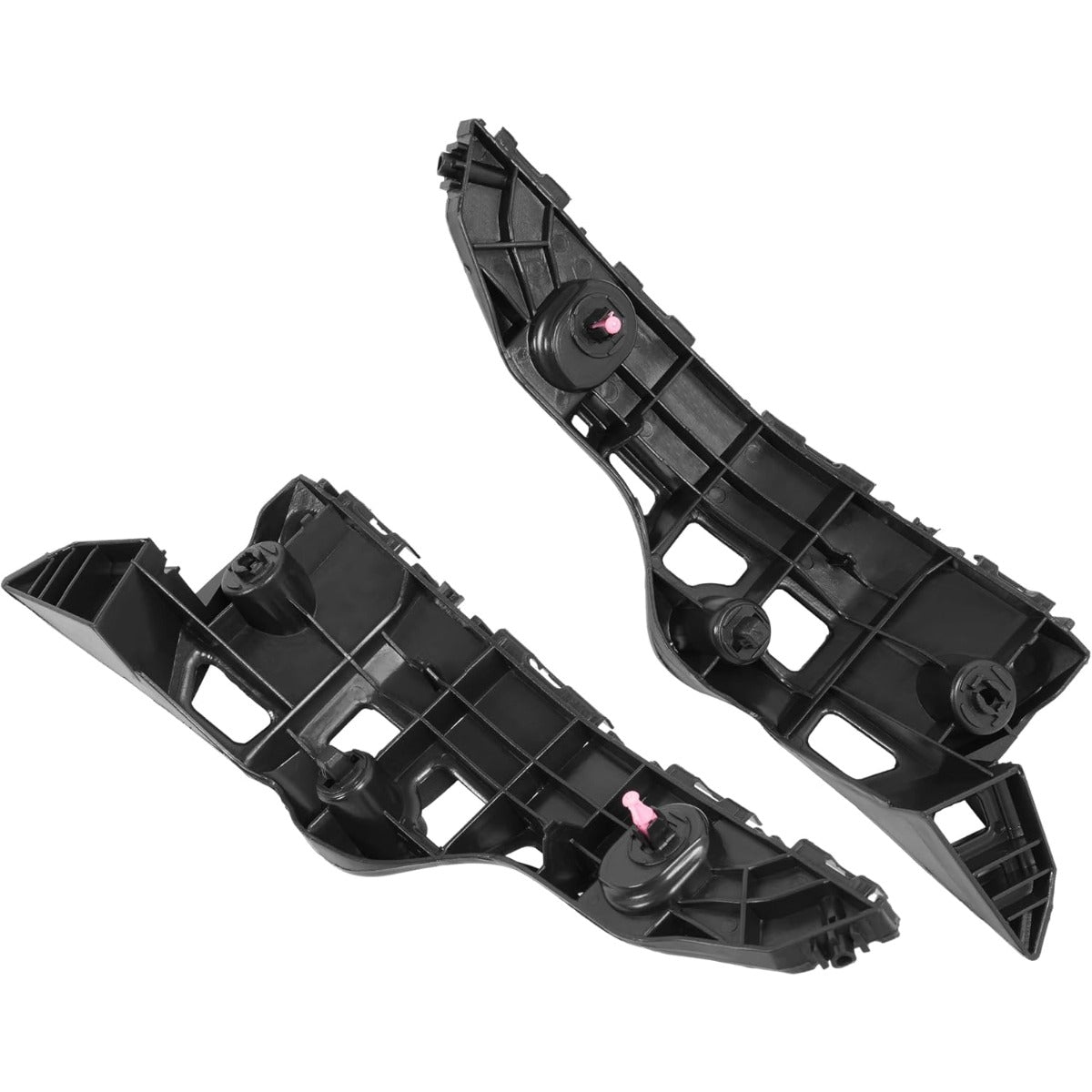 ALMULOO 2PCS Front Bumper Bracket Compatible with 2014-2019 Toyota Highlander Replacement for 525350E050 525360E030 TO1043133 TO1042133 POM Plastic Left & Right