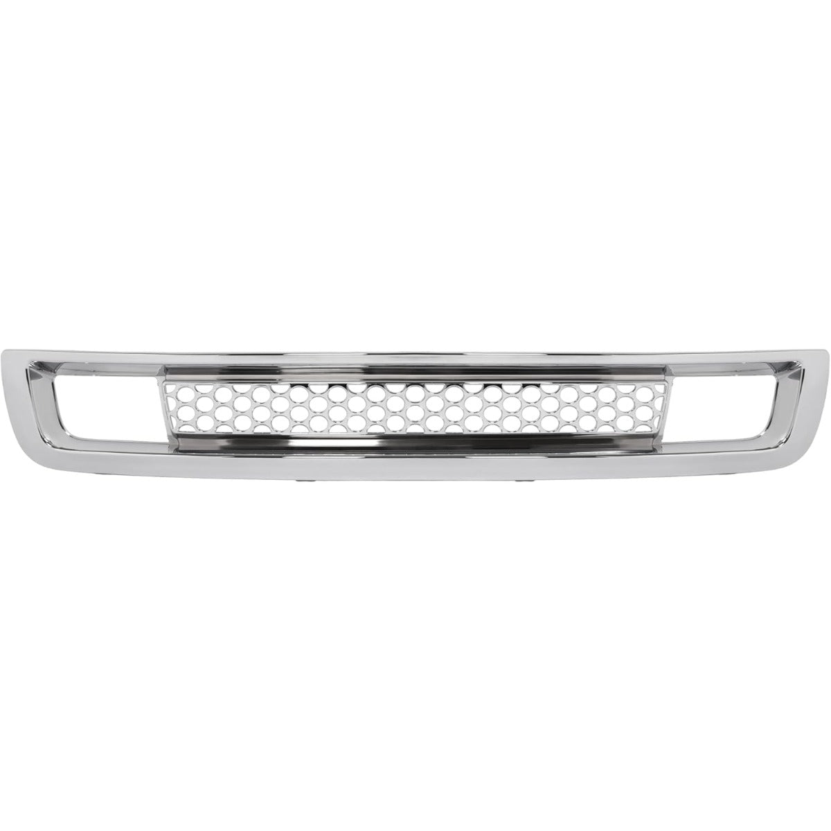 Front Upper & Lower Grill Compatible with 2007-2013 GMC Sierra 1500 Denali Bumper Grille Chrome Silvery