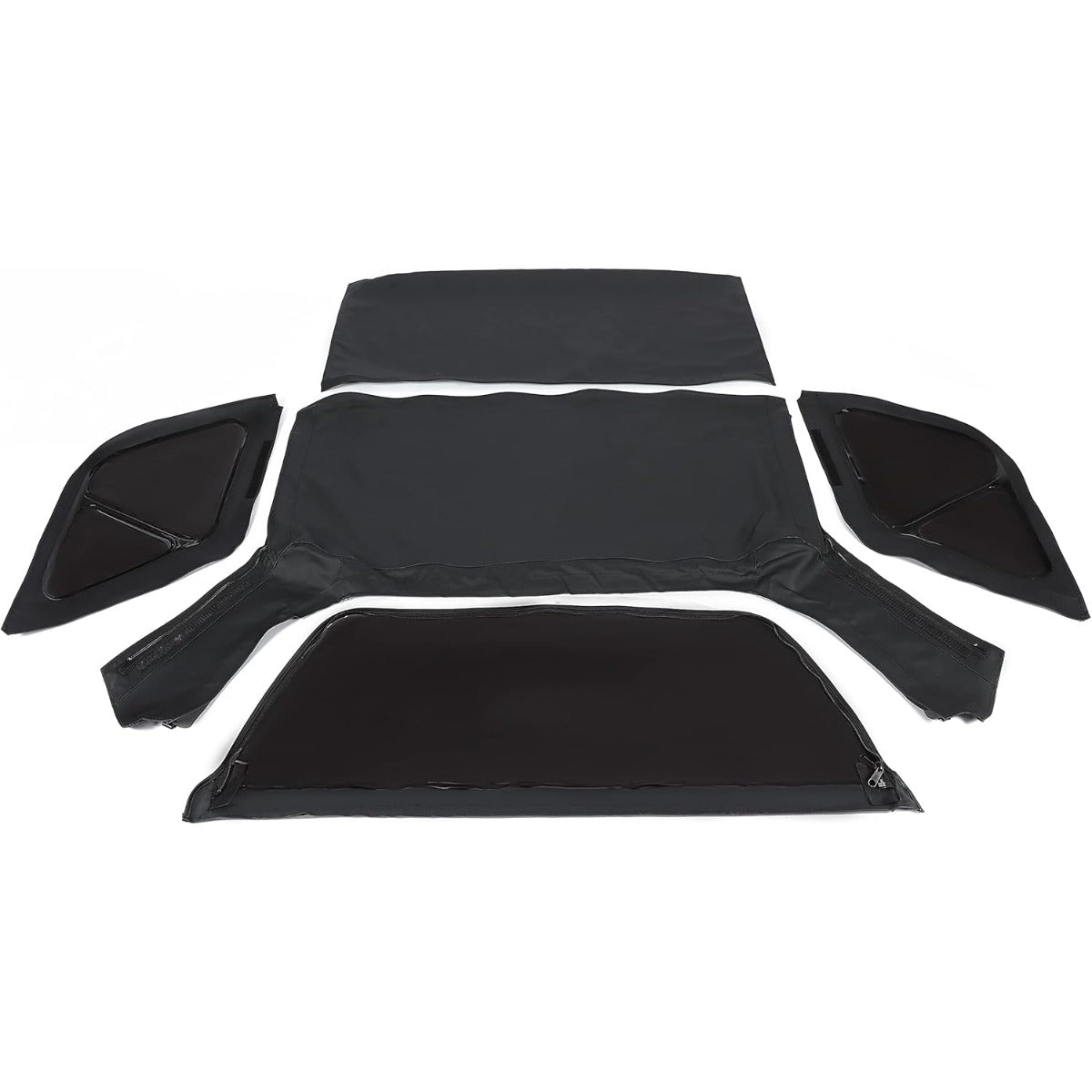 Convertible Soft Top for 1999-2004 Suzuki Vitara Geo Tracker with Removable Tinted Plastic Window Soft Roof Replacement Black Sailcloth Vinyl