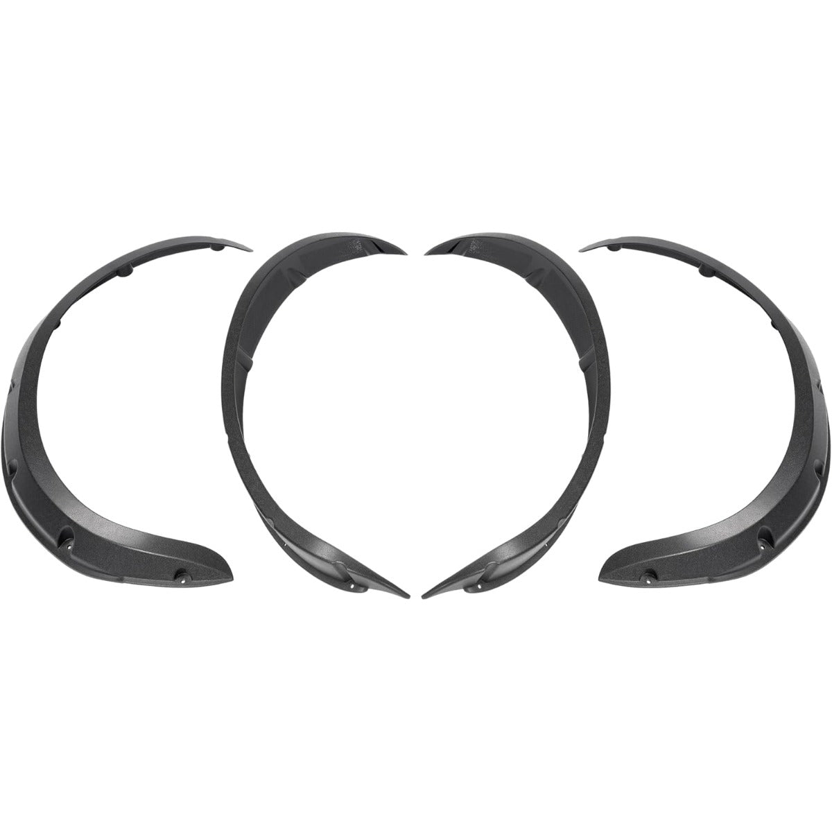 Golf Cart Fender Flares 4PCS Compatible with Evolution Forester 4 or 6 and Icon Advanced EV 1 ABS Black