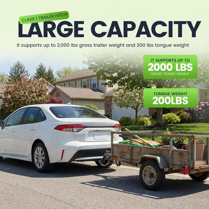 HECASA Class 1 Trailer Hitch Compatible with 2003-2019 Toyota Corolla