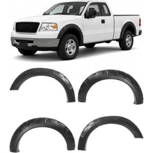Fender Flare Compatible with 2004-2008 Ford F150/Lincoln Mark LT | Styleside Model Front & Rear 4Pcs Wheel Arch Cover Protector Set Plastic(PP) Textured Black