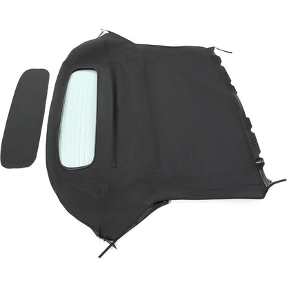 Convertible Soft Top for 2003-2009 Nissan 350Z, Black Color with Clear Heated Glass Window, Sailcloth Vinyl Soft Roof Replacement
