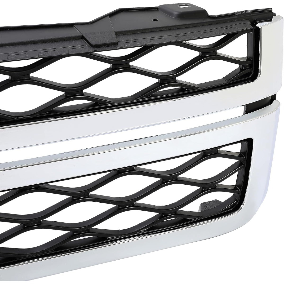 Front Bumper Grill Compatible with 2011-2014 Chevy Chevrolet Silverado GMC Sierra 2500 3500 HD 20966058 GM1200639 Bumper Hood Grille Chrome