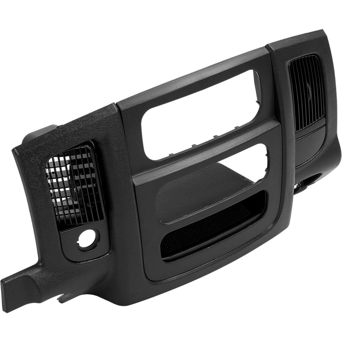 Dashboard Radio Panel Compatible with 2002-2005 Dodge Ram 1500 2500 3500 Replacement for 5GV52TRMAB ABS & PP Plastic Textured Black
