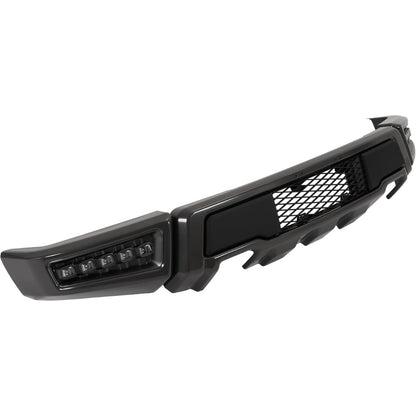 Front Bumper W/LED Fog Lights Compatible with 2009 2010 2011 2012 2013 2014 Ford F150 Crew/Extended Cab Pickup 4-Door/Standard Cab Pickup 2-Door Except Raptor Model, Raptor Style Bumper 3 Pcs