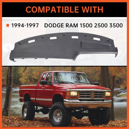 Dash Replacement Compatible with 1994-1997 Dodge Ram 1500 2500 3500 Top Dash Panel Cover Dashboard Cap Bezel Trucks Gray Replace for 5EY72RC8 LYAP-288
