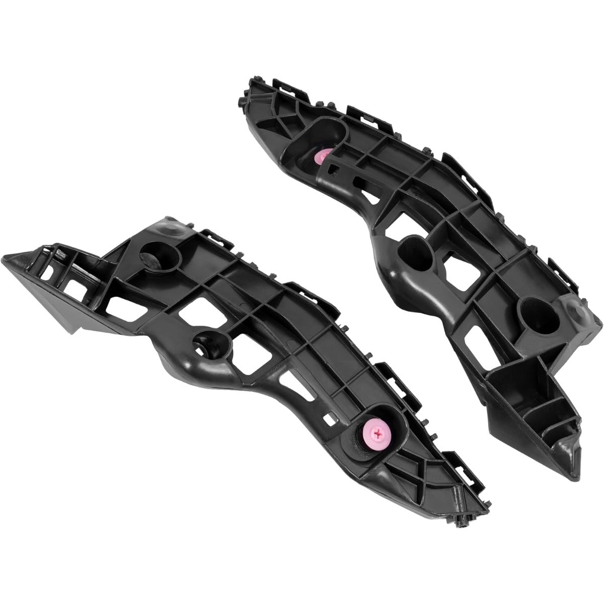 ALMULOO 2PCS Front Bumper Bracket Compatible with 2014-2019 Toyota Highlander Replacement for 525350E050 525360E030 TO1043133 TO1042133 POM Plastic Left & Right