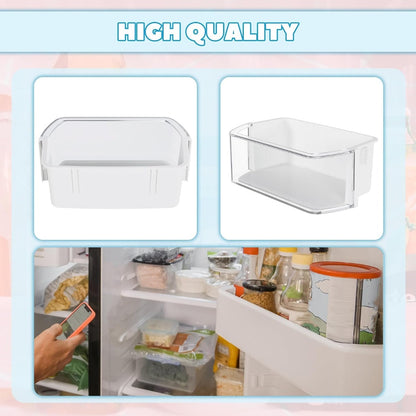 Kojem DA97-12935A Refrigerator Door Shelf Replacement Compatible with Samsung RF220NCTABC RF220NCTASP RF220NCTASR RF220NCTAWW Fridger Door Shelves Bin White+Clear Plastic
