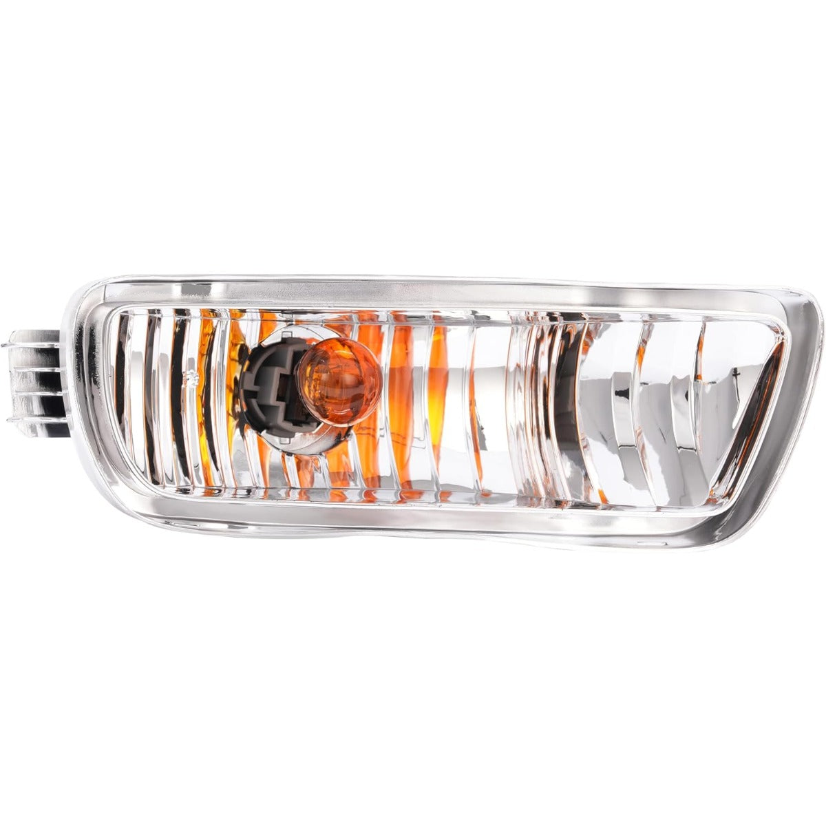 HECASA Pair Turn Signal Light w/Bulbs Compatible with 2001-2004 Toyota Tacoma Front Bumper Turn Signal Lamp Smoke Lens Left Right Side Replacement for TO2531140 TO2530140