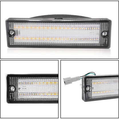 HECASA Turn Signal Lights Compatible with 1988-1997 Nissan D21 Hardbody pickup 1988-1995 Nissan Pathfinder Clear Lens
