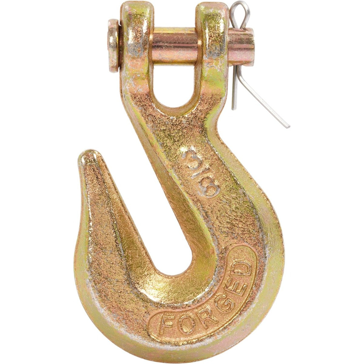 ALMULOO 10PCS 3/8'' Universal Heavy Duty Chain Hooks Grade 70(G70) Clevis Grab Hooks for Rigging, Fishing Boat, Truck, Trailer and Crane 26,000 LBS Galvanized