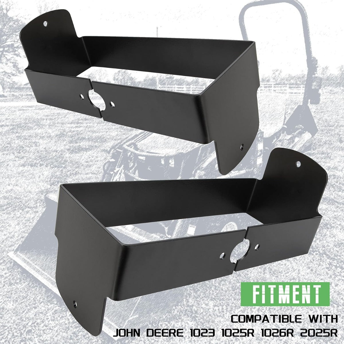 Brush Light Guard Steel Compatible with John Deere 1023 1025R 1026R 2025R Replace for BLV10400