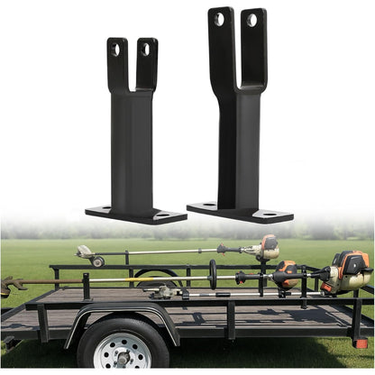 Lockable Weed Eater, Edger or String Trimmer Racks Holder Hold Compatible with Weeder Edger Single Tier Mount On Pickup Open Trailer Pair