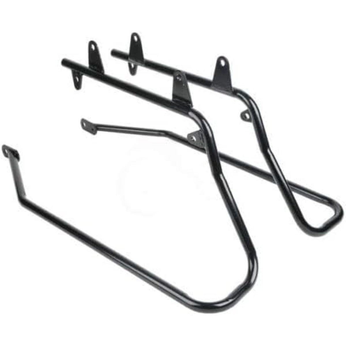 ECOTRIC Saddle Bag Conversion Brackets Support Guard Compatible with Harley Softail 1984-2017 Heritage Springer Fatboy FLSTF FLSTS Bad Boy FXSTSB EFI FLSTFI (Except for Deuce Models) Black