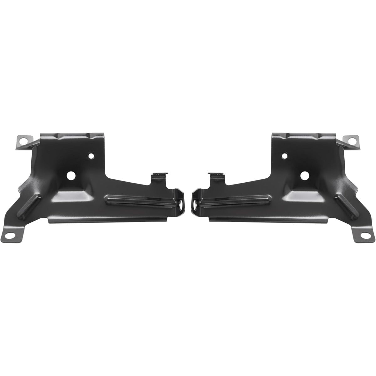 KUAFU Front Outer Bumper Bracket Compatible with 2007-2013 GMC Sierra 1500/2500 HD/3500 HD Replace for 15901539 GM1067182 15901538 GM1066182 Bumper Support Driver&Passenger Side