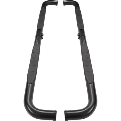 Running Board Side Step Compatible with 1988-1998 Chevy Chevrolet/GMC C/K 2 Door Extended CAB (Include Z71) Step Nerf Bar Steel+Plastic Powder Coated Black