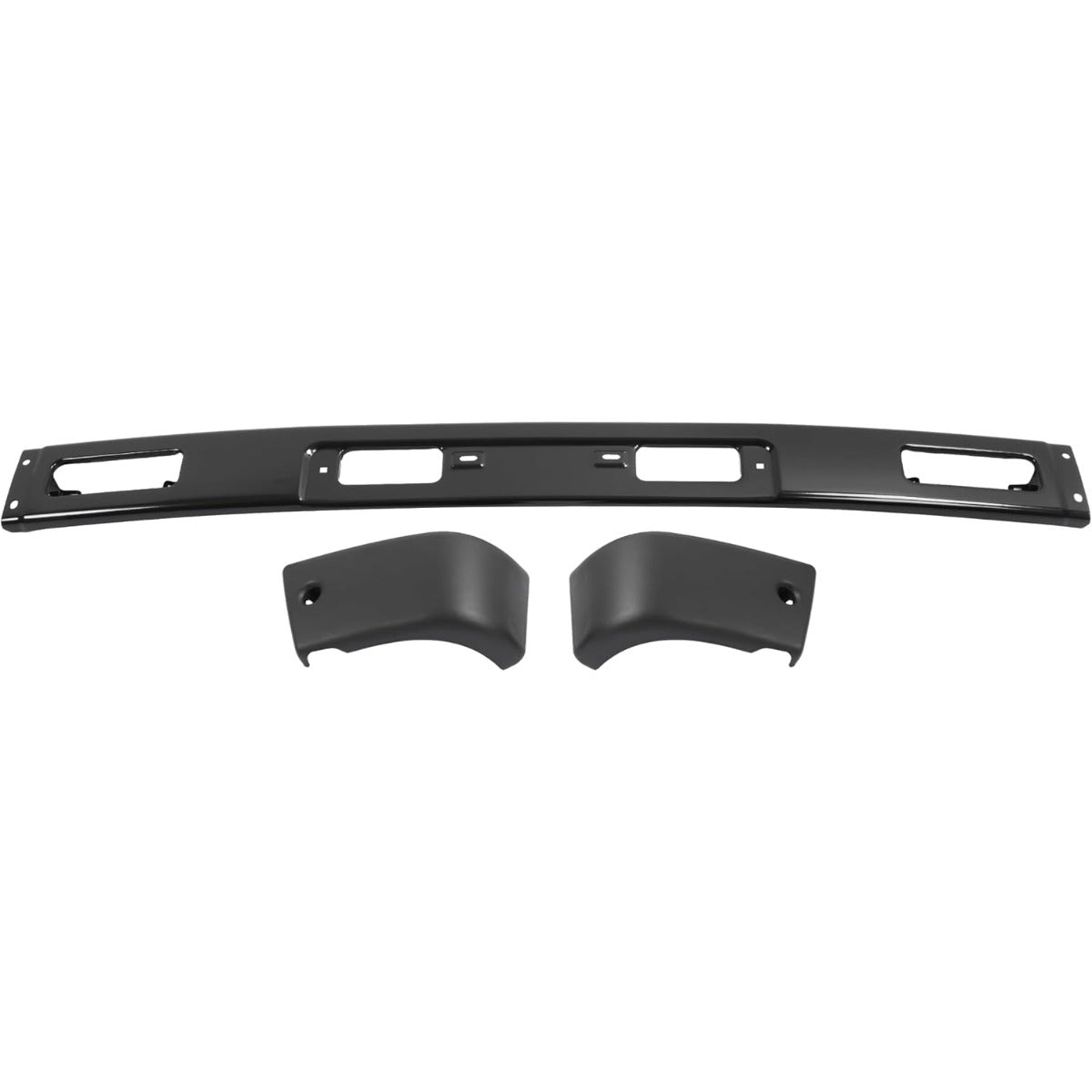 ALMULOO Front Bumper Assembly Compatible with 1984 1985 1986 1987 Toyota 4Runner Sport Utility Pickup Base/LN67/RN63/SR5 Turbo Standard Cab Pickup Replacement for TO1002118,TO1004157,TO1005116
