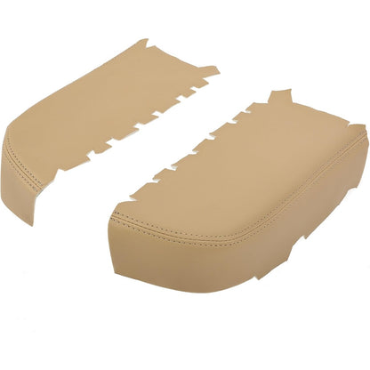 KUAFU Center Console Armrest Cover & Door Armrest Cover Compatible with 2009-2015 Honda Pilot Console Lid Cover Front Door Panel Armrest Cover - Beige