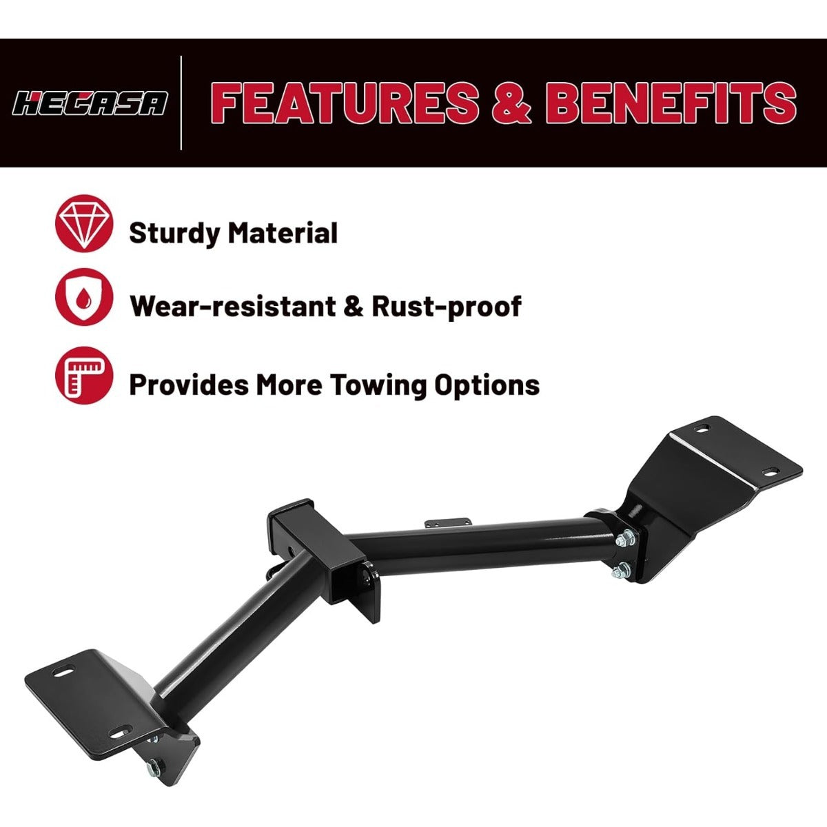HECASA Class 3 Trailer Hitch Compatible with 2017-2023 Honda CR-V Trailer Tow Hitch 2 Inch Receiver