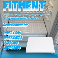 HECASA WR32X10398 Crisper Pan Cover Compatible with GE Hotpoint Refrigerator that are 14cf 15cf 17cf Vegetable Drawer Crisper Cover Replacement for WR32X1094 PS890565 AP3426095