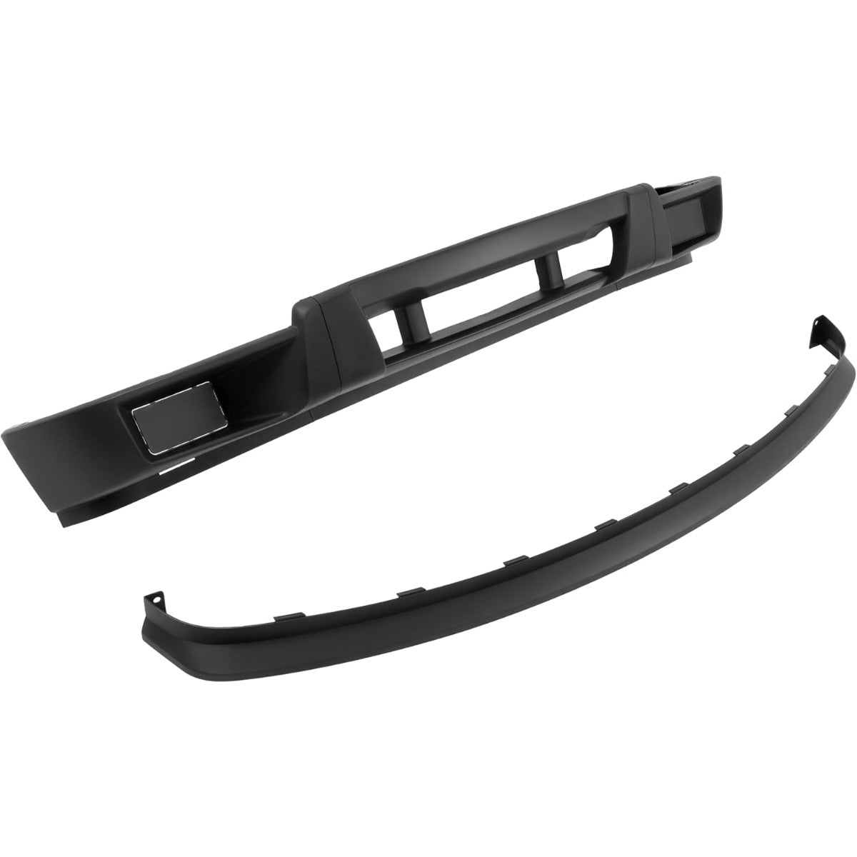 KUAFU Front Bumper Cover+Valance Compatible with 2004-2012 Chevy/Chevrolet Colorado, 2004-2012 GMC Canyon Replace For 12335806 15888037 GM1000723 GM1092183 Plastic(PP) Textured Black